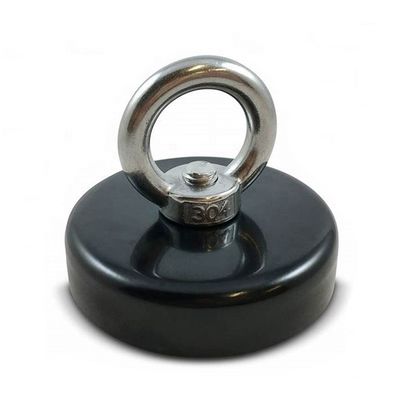 UPN04-75 350lbs Neodymium Fishing Magnet with Eyebolt and /-0.1mm Tolerance Hook Type