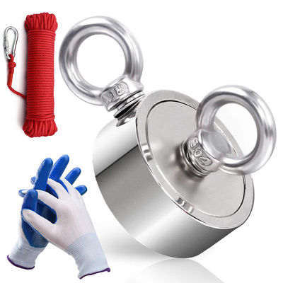 Super Strong Neodymium Magnet Fishing Kit with 2000 LBS Pull Force and Precise Tolerance
