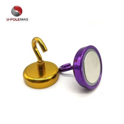 Neodymium Magnet Decorative Pot Magnet with Hook D10mm-75mm and Powerful Magnetic Hook