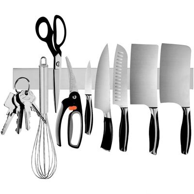 OEM ODM Accepted Gold Stainless Steel Magnet Strip Rack Magnetic Knife Holder For Wall