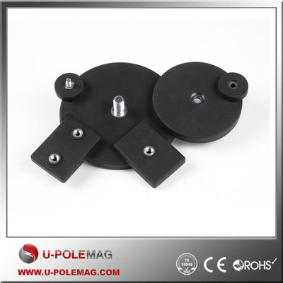 Permanent Rubber Coated Holding Car Roof Magnet Size Dia 66mm or Customized