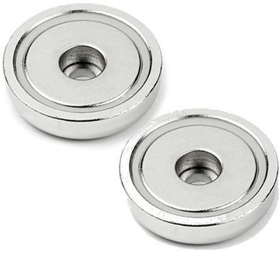 Industrial Magnets with Permanent Neodymium Material and Heavy Duty POT Countersunk Hole
