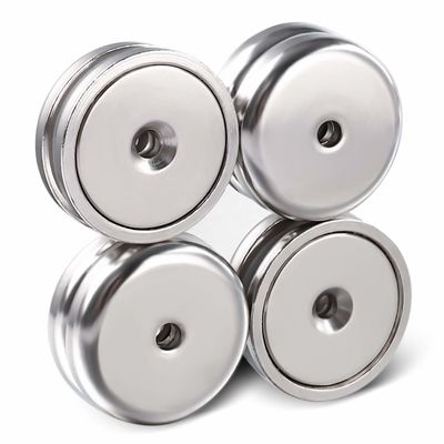 Industrial Magnets with Permanent Neodymium Material and Heavy Duty POT Countersunk Hole