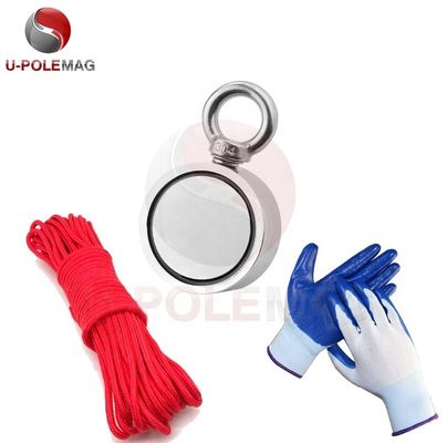 Q235 Round Steel Cup NdFeB Magnets Fishing Magnet with 800 KG Super Strong Pull Force