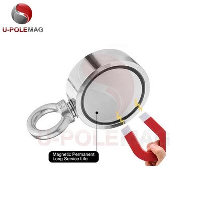 Q235 Round Steel Cup NdFeB Magnets Fishing Magnet with 800 KG Super Strong Pull Force