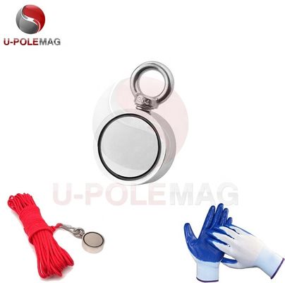 Q235 Round Steel Cup NdFeB Magnets Fishing Magnet with 800 KG Super Strong Pull Force