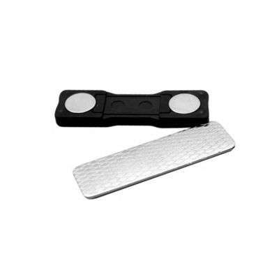 Metal Name Tag Magnet Permanent Magnetic Name Tags Rectangle Ndfeb Magnet U-POLEMAG
