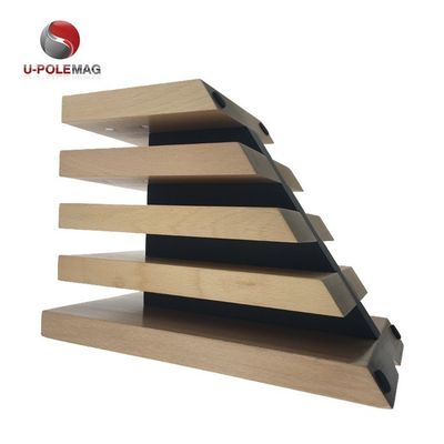 Customized Logo Sustainable Wood Kitchen Magnetic Knife Block Holder for Sustainable