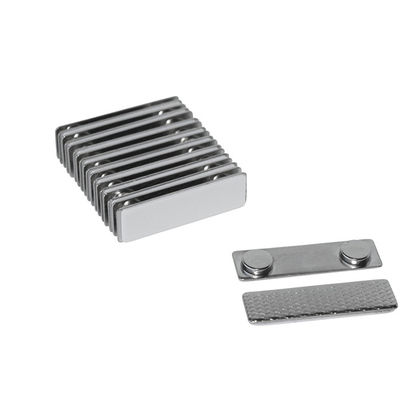 Stainless Steel Magnetic Name Badge with ±1% Tolerance and Long-Lasting Neo Magnet