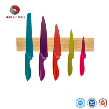 ISO9001 2000 System 16&quot; Sustainable Wooden Magnetic Knife Block for Organized Kitchen