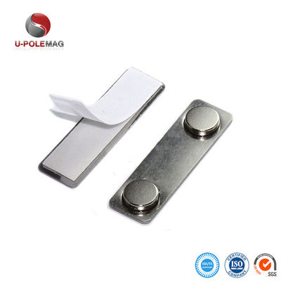 Stainless Steel Magnetic Name Badge with ±1% Tolerance and Long-Lasting Neo Magnet