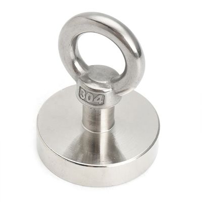 High Tolerance Neodymium Magnet POTN08-75 550 lbs Strong With Screw Hole for Fishing