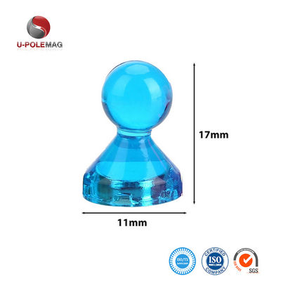 11mm Dia Pot Shape Magnetic Push Pins for Office Maps in Colorful Design