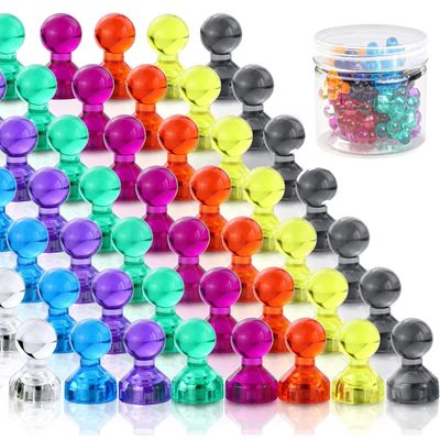 Custom Color Plastic Neodymium Magnetic Push Pin For Office Magnets