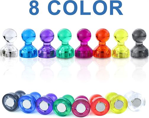 Custom Color Plastic Neodymium Magnetic Push Pin For Office Magnets