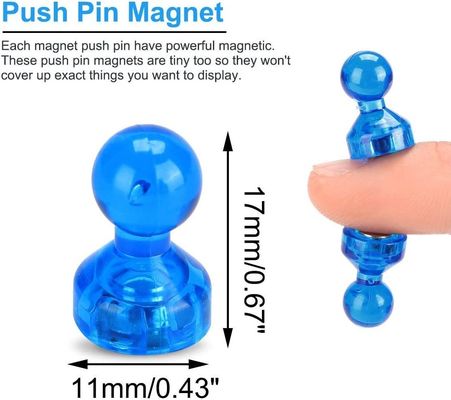 Custom Color Plastic Neodymium Magnetic Push Pin For Office Magnets