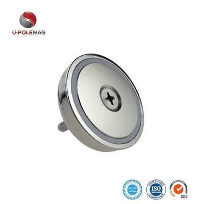 Grade NdFeb Dia 75mm 230KG Pull Force Super Strong Neodymium Fishing Magnet with Eyeblot
