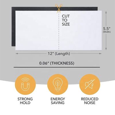 Magnetic Vent Covers 5.5&quot; X 12&quot; White for Floor Wall or Ceiling Vents and Air Registers
