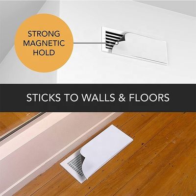 Magnetic Vent Covers 5.5&quot; X 12&quot; White for Floor Wall or Ceiling Vents and Air Registers