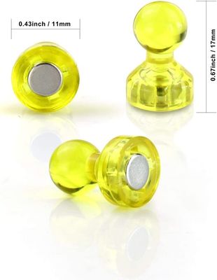 Super Strong Plastic Push Pin Magnets for Heavy Duty Fridge Cylindrical Grade NdFeB