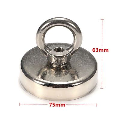 Composite Neodymium Magnet Recovery Detector for Treasure Hunting Max 500lbs Pull Force