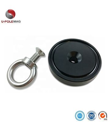 UPN04-75 350lbs Neodymium Fishing Magnet with Eyebolt and /-0.1mm Tolerance Hook Type