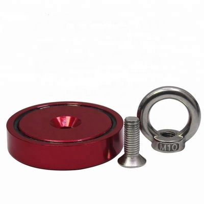 UPN04-75 350lbs Neodymium Fishing Magnet with Eyebolt and /-0.1mm Tolerance Hook Type