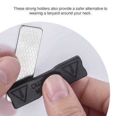 Block Magnetic Name Badge Tolerance ±1% Plastic Name Tag with Magnetic Attachment