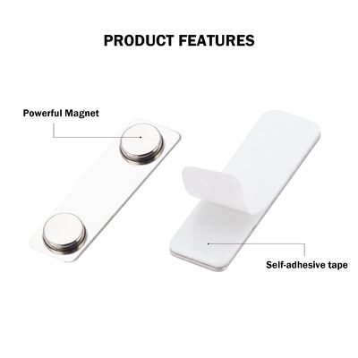 310g 45x13mm Self-Adhesive Foam Strong Magnetic Name Badge with Two Magnet Perfect