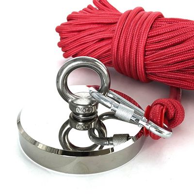 880 LBS Pull Force Neodymium Fishing Magnet Bundle M12 Screw Size ±0.1mm Tolerance