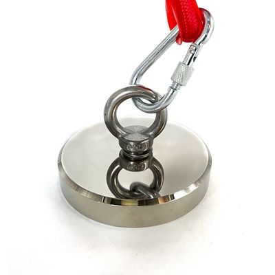 880 LBS Pull Force Neodymium Fishing Magnet Bundle M12 Screw Size ±0.1mm Tolerance
