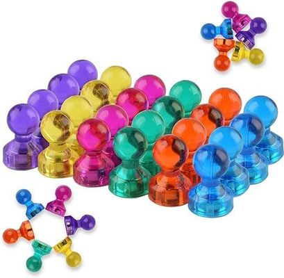 8 Assorted Colors Permanent Push Pin Magnets Strong Refrigerator Magnets for Office