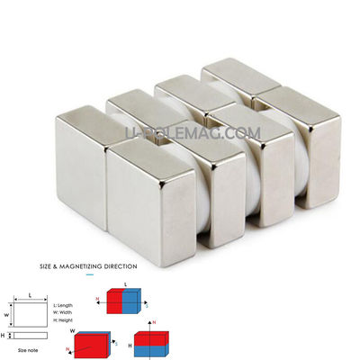 Direct F20x20x10mm N50 N52 Rectangle Neodymium Magnet with ISO9001 2000 Certification