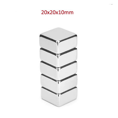 Direct F20x20x10mm N50 N52 Rectangle Neodymium Magnet with ISO9001 2000 Certification