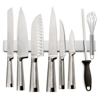 Bar Design Stainless Steel Kitchen Magnetic Knife Utensil Holder for Home Organizer