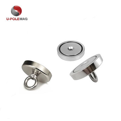 High Magnetic Force NdFeB Fishing Magnet D80x19mm-M10 with Permanent Magnetic Field