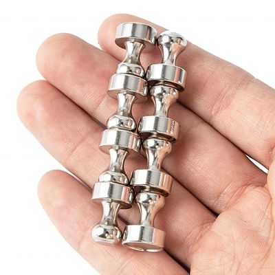 Nickel Coating Neodymium Magnetic Steel Push Pin for Office and Refrigerator