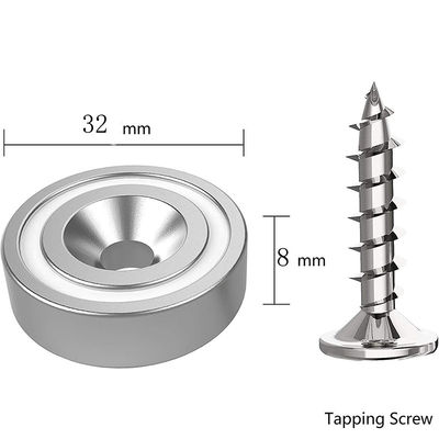 Neomidio Magnets Neodymium Magnetic Cup with Countersunk Hole About 25-30 days Lead Time