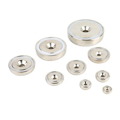 Strong NdFeB Rare Earth Countersunk Neodymium Cup Pot Magnets with ±0.01mm Tolerance