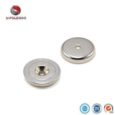 Strong NdFeB Rare Earth Countersunk Neodymium Cup Pot Magnets with ±0.01mm Tolerance