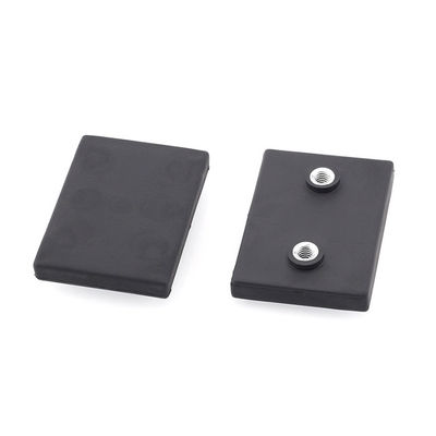 Custom Rubber Coated Neodymium Rectangular Magnets Grade neodymium magnet with Two Holes