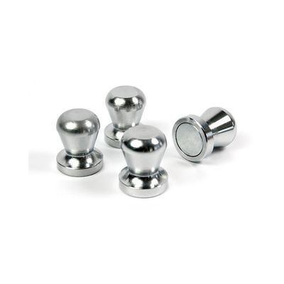 Permanent Nickel Coating Strong Neodymium Magnetic Push Pins for Silver Fridge Magnet