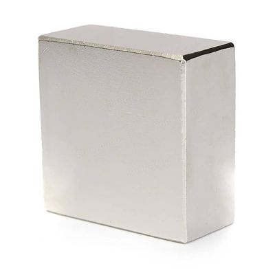 Sintered Rare Earth Magnet Sample Powerful Permanent Magnetic Square Magnet 50*50*25