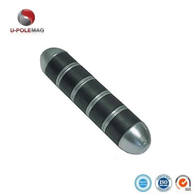 104.91g Permanent Ferrite Cow Magnet Black Powder Coat Industrial Magnet 3&quot; X 0.67&quot; X 0.65