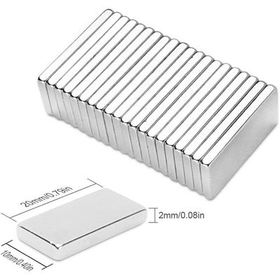 Tolerance /-0.05mm Nickel Coated Super Strong N45 Neodymium Magnets for Rectangular Blocks