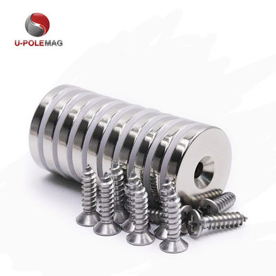 HTN04-60x15-8.5mm Neodymium Countersunk Pot Magnet with Ni-Cu-Ni Coating