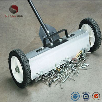24 Inch Heavy Duty Roofing Industry Wheel Type Pick Up Tools Nails Screws Magnetic Floor Sweeper