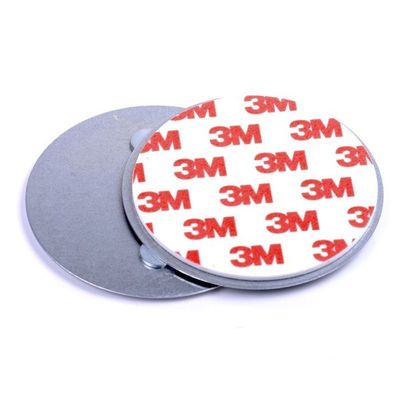 Strong Neodymium Smoke Detector Magnet with Zinc Coating and 3M Adhesive