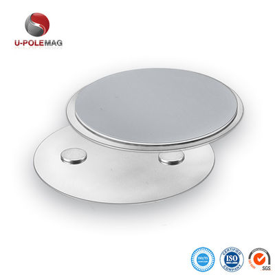 Strong Neodymium Smoke Detector Magnet with Zinc Coating and 3M Adhesive