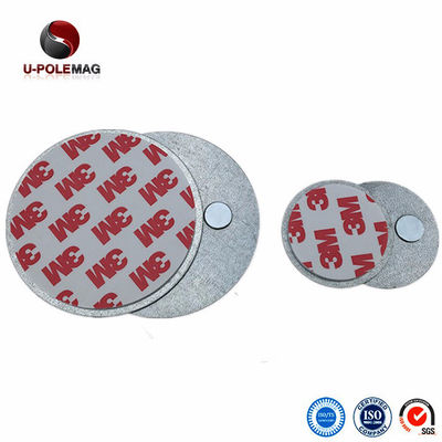 Strong Neodymium Smoke Detector Magnet with Zinc Coating and 3M Adhesive